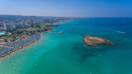The island of Cyprus. Protaras. Aerial view
