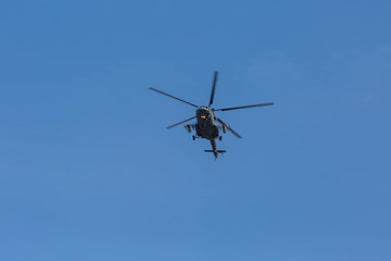 Fototapeta na wymiar Air show Russian helicopters