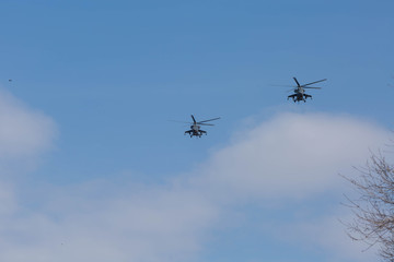 Air show Russian helicopters