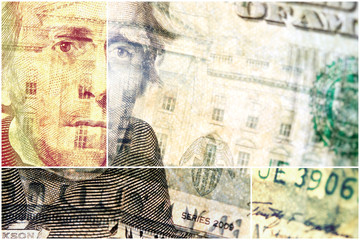 United States Currency Twenty Dollar Bill - Financial security concept