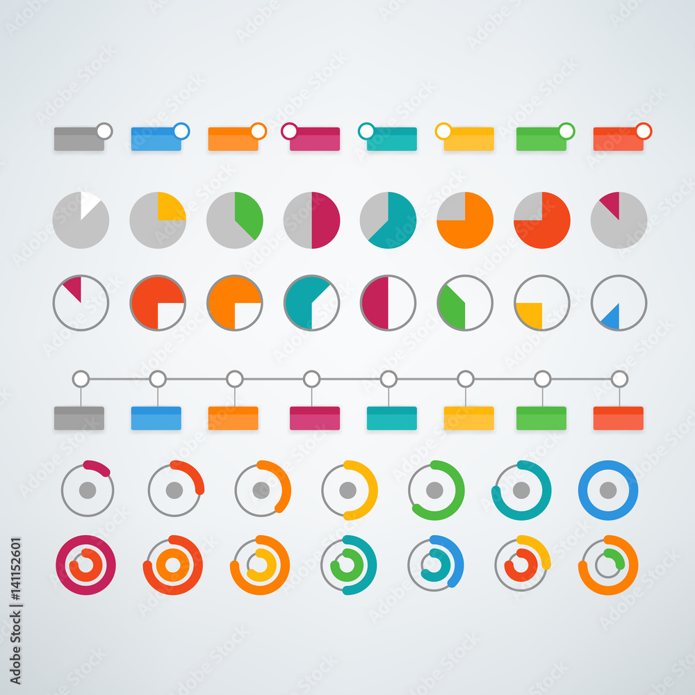 Poster constructor detail concept. vector seamless pattern