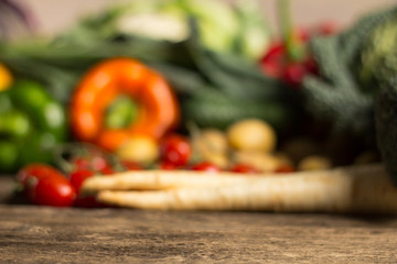 Organic vegetables 