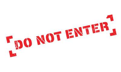 Do Not Enter rubber stamp. Grunge design with dust scratches. Effects can be easily removed for a clean, crisp look. Color is easily changed.