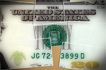 United States Currency Twenty Dollar Bill - Financial security concept