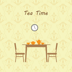 tea time kitchen interior