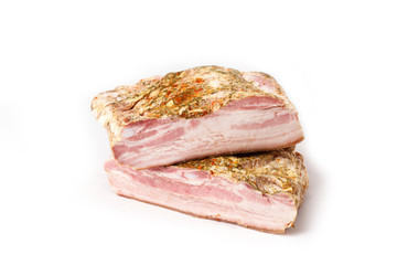 lard on a white background