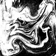 Black and white liquid texture, watercolor hand drawn marbling illustration, abstract background