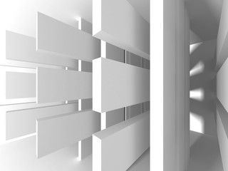 Abstract Modern White Architecture Background