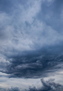 Dark rolling clouds