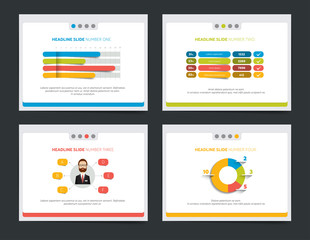 Slide business templates. Infographics for leaflet, poster, slide, magazine, book, brochure, website, print.