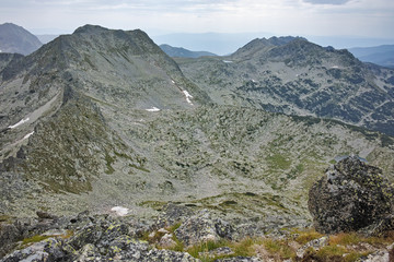 Amazing landscape from Dzhangal Peak, Pirin mountain, Bulgaria