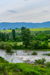 Fototapeta premium Amazing landscape with Debed river, Armenian-Georgian border