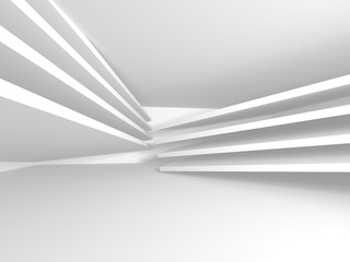 Abstract White Architecture Geometric Background