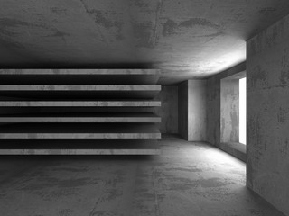 Abstract geometric concrete architecture background