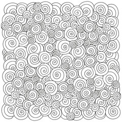 Pattern for coloring book. Artistically ethnic pattern.