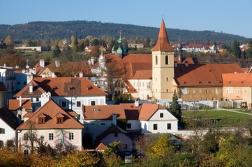 Fototapeta premium Historic town Cesky Krumlov in the southern Bohemia, Czech republic