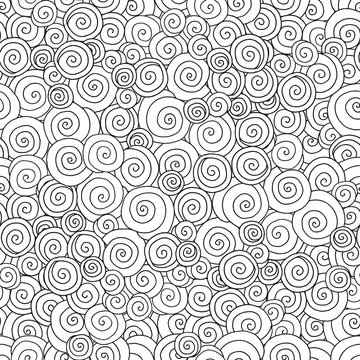 Seamless Pattern for coloring book. Artistically ethnic pattern.