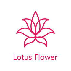 Lotus flower logo icon