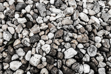Black & White effect over a natural stones texture.