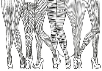 Pattern for coloring book. A4 size.