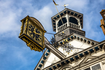 Fototapeta na wymiar Guildford Guildhall Clock Surrey