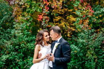 Happy husband and wife.