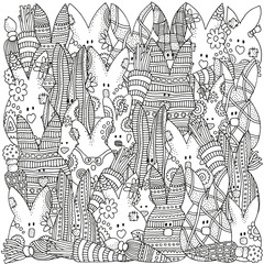Pattern for coloring book.