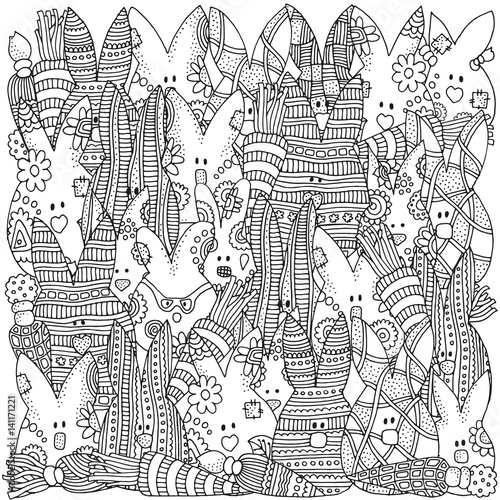 "Pattern for coloring book." Stock image and royalty-free vector files