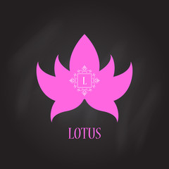 Lotus flower logo icon