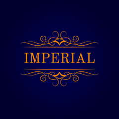 Vintage calligraphic logo template. Identity design for shop, restaurant, beauty salon, boutique or hotel