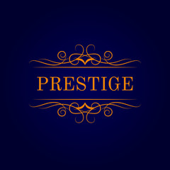 Vintage calligraphic logo template. Identity design for shop, restaurant, beauty salon, boutique or hotel