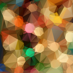 Background with abstract pattern made of colorful geometric shapes