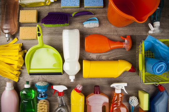 Set of cleaning products 