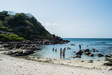 Obraz premium Snorkeling at Pigeon Island in Sri Lanka