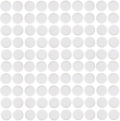 medical pills on white background