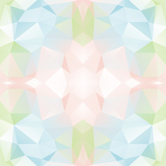 Seamless Background with abstract fractal pattern made of colorful geometric shapes