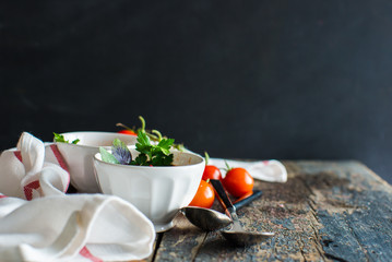 Organic food concept