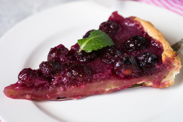 Sweet cherry cake pie tart.
