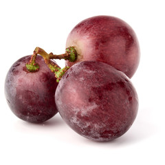 Red grape berry bunch isolated on white background cutout