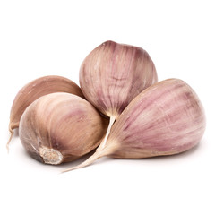garlic cloves isolated on white background cutout