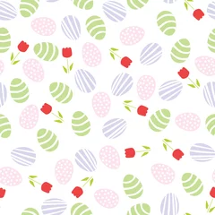 Poster Seamless pattern of Easter eggs © Canvas Alchemy