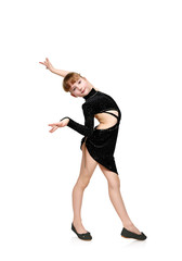little girl dancing latin dances