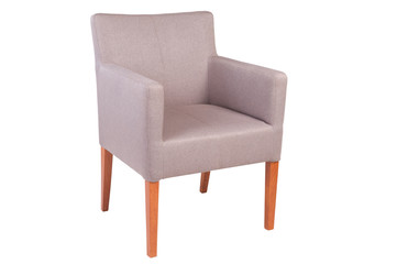 white modern armchair