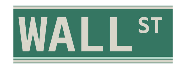 Fototapeta premium wall street sign (classic)