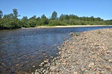 The national Park "Yugyd VA", the river Shchugor.