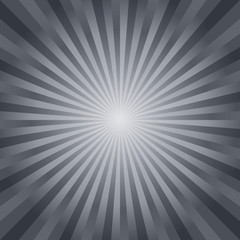 Abstract background. Black Gray rays background. Vector 