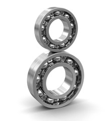 Bearings. Image with clipping path