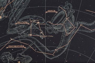 Vintage celestial map - obrazy, fototapety, plakaty