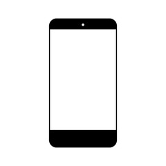 Perfectly detailed modern smart phone isolation vector