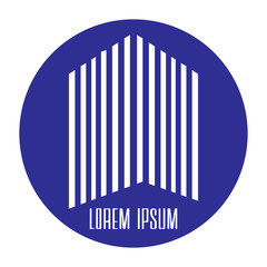 Isolated building logo